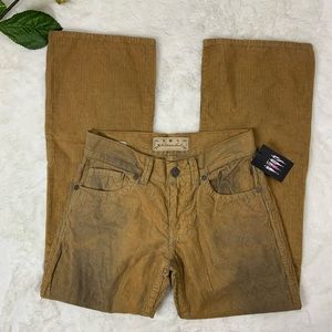Mens William Rast Billy Flap Flare corduroy pants